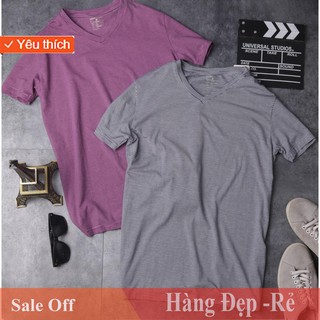 Áo thun nam cổ tim ASOS hàng vnxk chất vải cotton