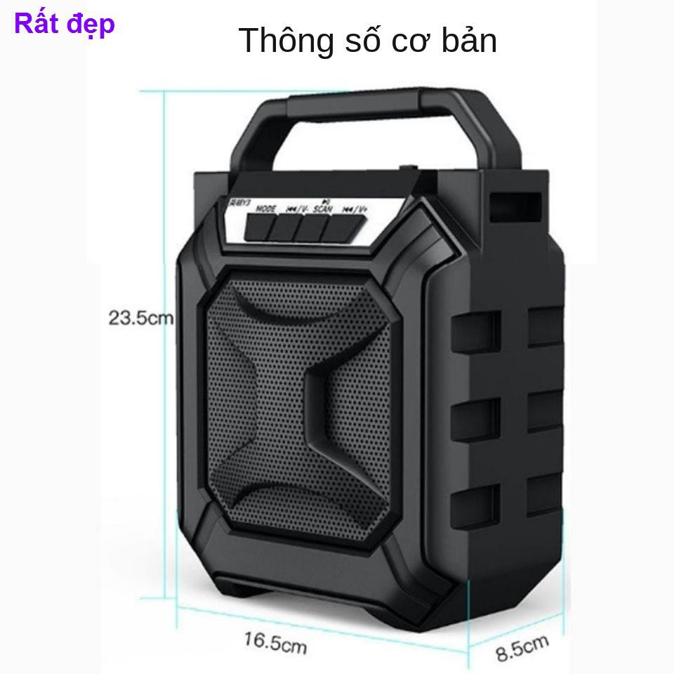 dàn âm thanh nổi đĩa USản phẩm kỹ thuật sốvuông mini không dây bluetooth loa nhỏ âm thanh di động karaoke gia đình c