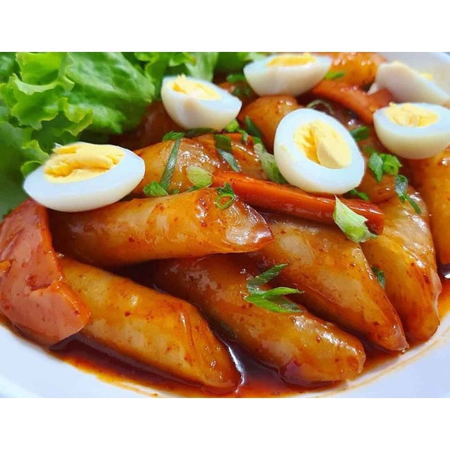 Bánh gạo tokbokki Hàn Quốc kèm sẵn sốt O'food gói 140g