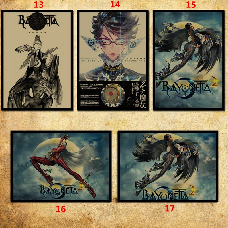 1 Tấm Poster Game Bayonetta 2 17 Loại