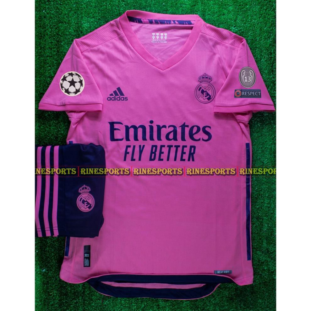 Bộ Áo bóng đá real ( real madrid ) hồng hàng Thailand chuẩn thi đấu 100%. mùa mới 2020 - 2021