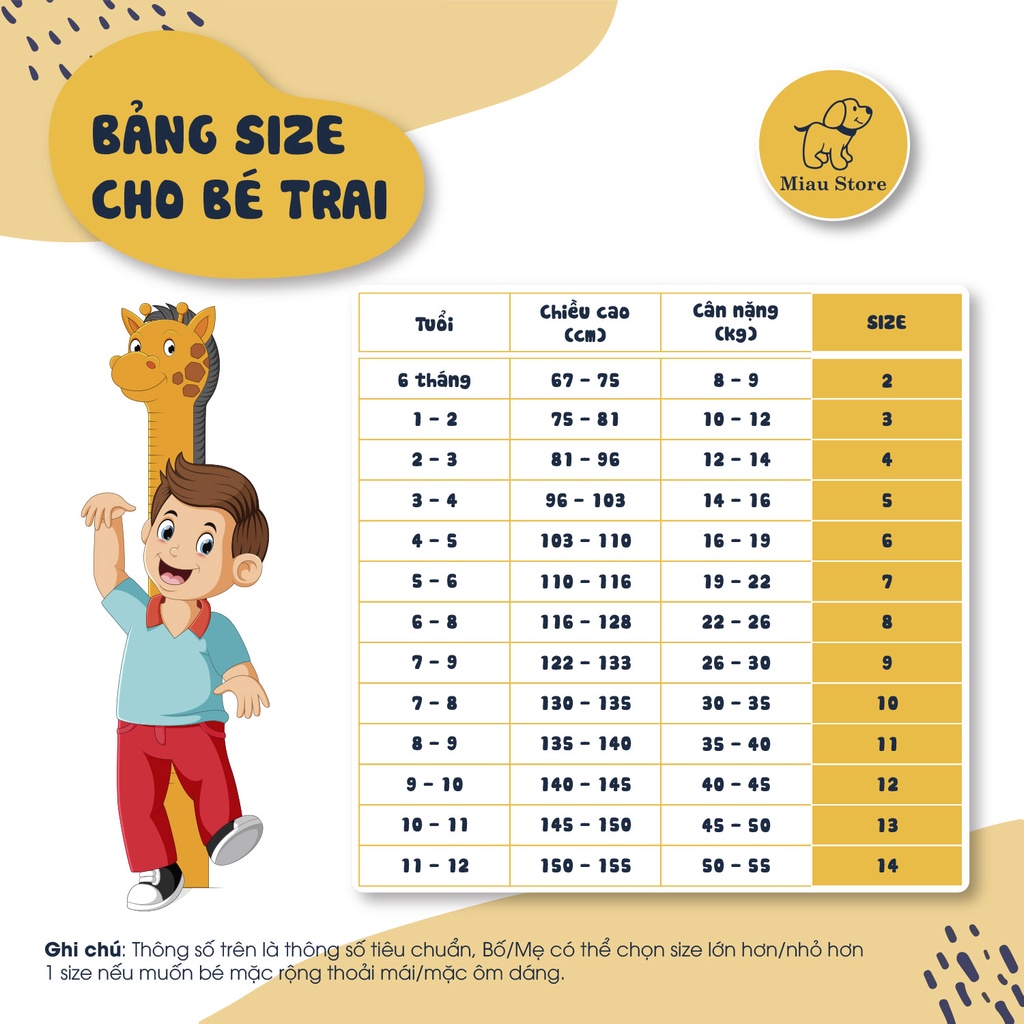 Áo Thun Bé Trai MIAUKIDS, Thun Cotton Thoáng Mát Cho Bé 9kg - 55kg