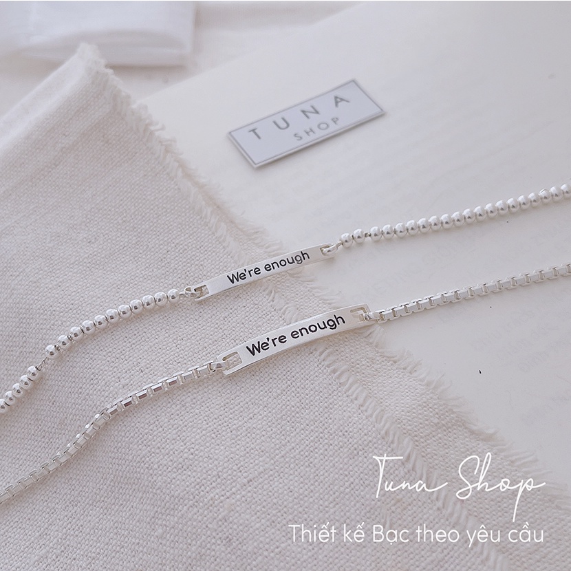 [HÀNG THIẾT KẾ] Vòng tay đôi Bạc/ Lắc tay đôi bạc thiết kế theo yêu cầu_𝐀̉𝐧𝐡 + 𝐯𝐢𝐝𝐞𝐨 𝐭𝐡𝐚̣̂𝐭_ TUNA SHOP Trang sức Bạc