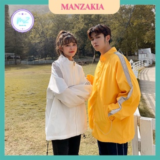 Áo khoác gió cổ đứng 1 lớp dù trong phong cách Hàn Quốc hot 2021 MAZANKIA