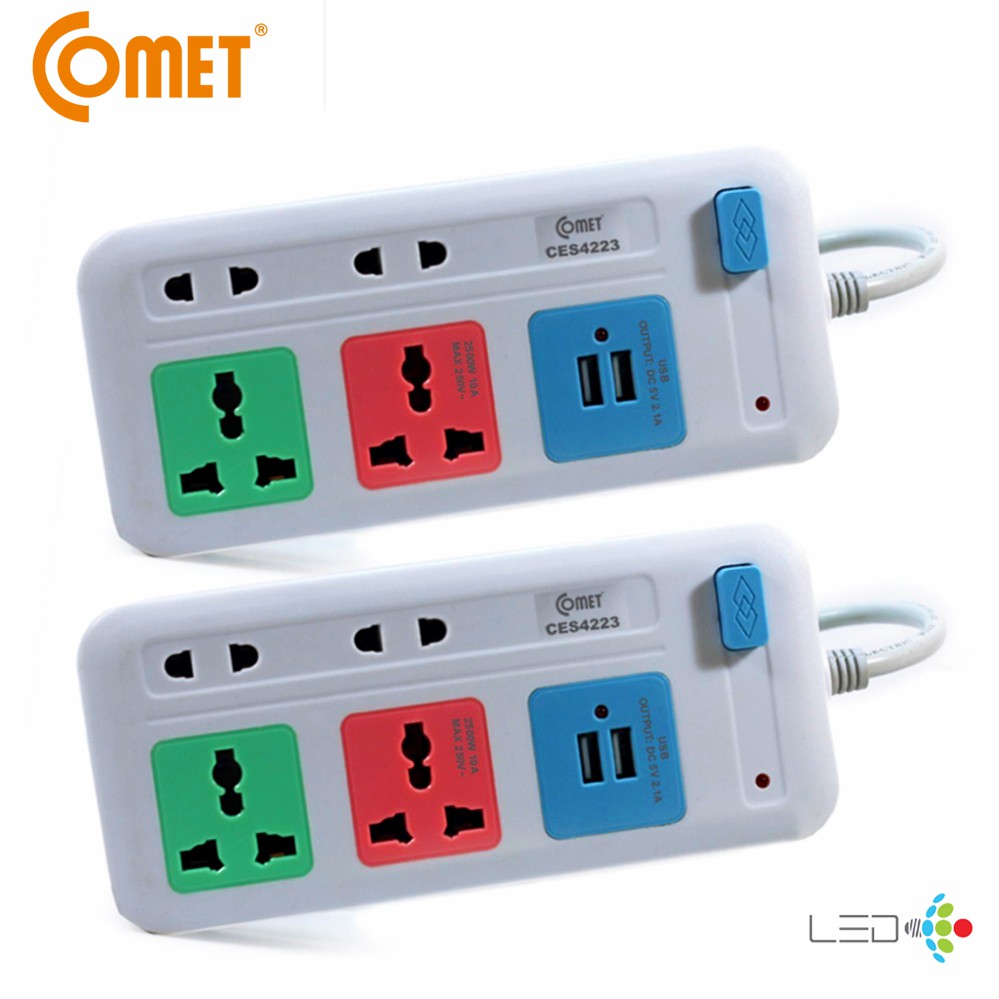 Ổ CẮM NỐI DÀI COMET CES4223 có cổng USB