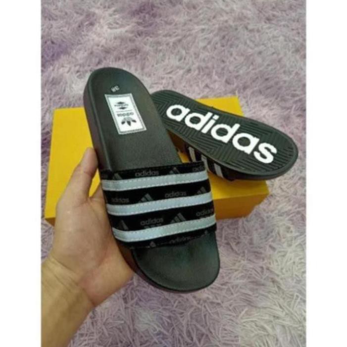 (Phun  Hộp  Thẻ - Dép  lê  adidas - dáng  thể thao Cao  Cấp