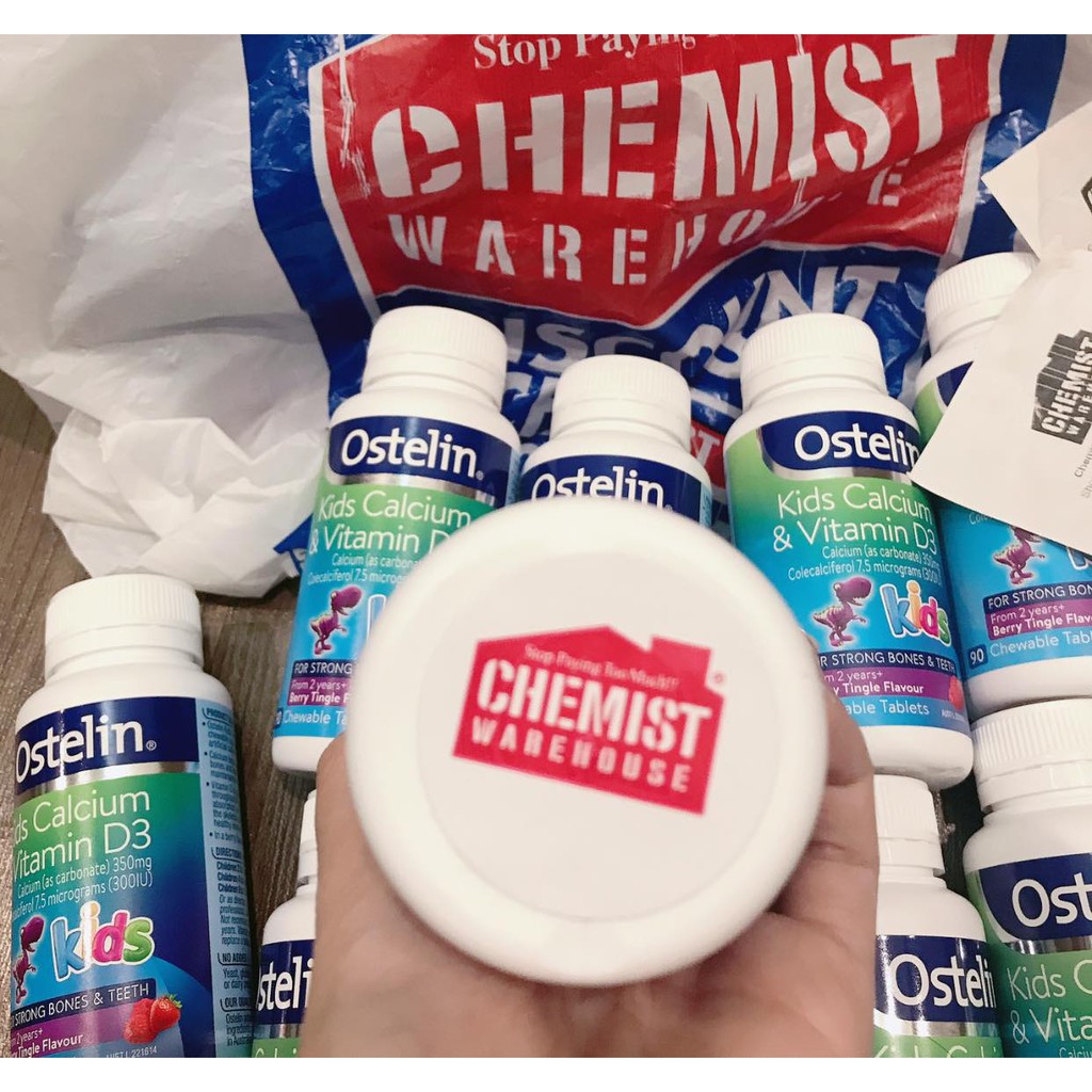 KẸO CANXI Khủng Long Kids Calcium Vitamin D3 Ostelin 90 viên