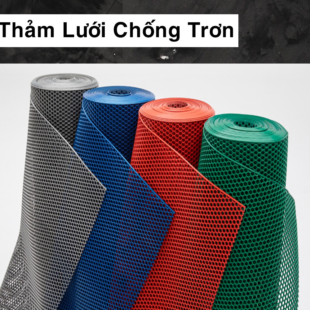 Thảm nhựa lưới chống trơn PVC LỤC GIÁC cho nhà tắm ,hồ bơi, cơ sở làm việc, khổ 90cm x 50cm