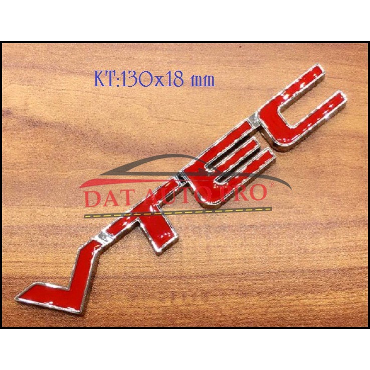 Tem Nổi 3D Kim Loại chữ VTEC dùng cho oto HONDA.