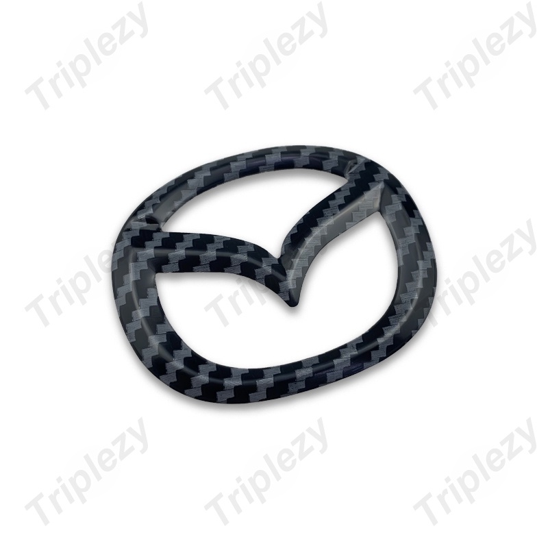 Miếng Dán Logo Bằng Thép Không Gỉ Cho Vô Lăng Xe Hơi Mazda 2 3 5 6 CX5 Demi CX3 CX30 MX5 CX7 8 323 CX9 CX8