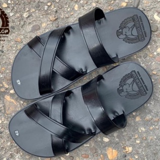 Dép cao su 3 quai chéo, dép lốp cao cấp chất liệu cao su máy bay thương hiệu deplop_official