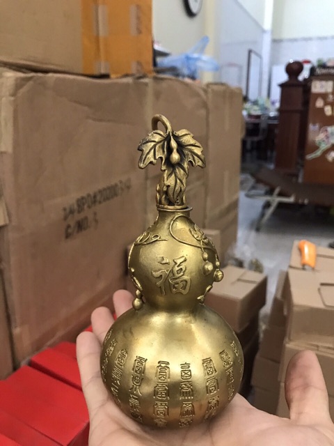 Hồ Lô Chữ Phúc vật phẩm phong thuỷ bằng đồng