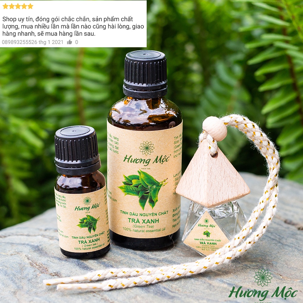 Tinh dầu thiên nhiên Trà Xanh Hương Mộc 50ML - Green Tea Essential Oil 50ML - Chất lượng cao - Có kiểm định COA