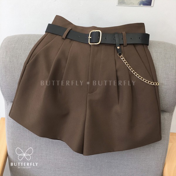 Quần đùi sooc nữ đẹp BUTTERFLY cạp lưng cao, quần short lửng dáng chữ A - Q01 | BigBuy360 - bigbuy360.vn