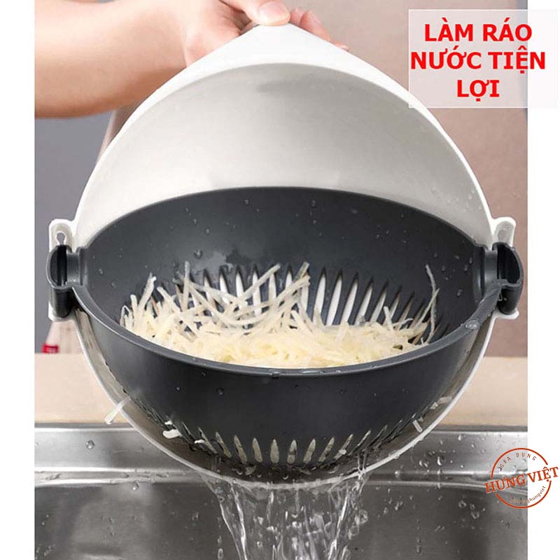 Dao Bào Rau Củ Trái Cây, Rổ Bào, Gọt Nạo Vỏ Đa Năng [RỔ BÀO 9 MÓN]