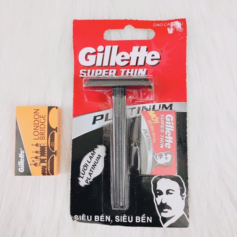 COMBO Dạo cạo râu cho nam có tay cầm GILLETTE  + 10 lưỡi dao lam