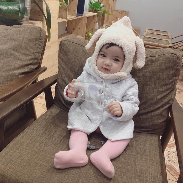 Nón lông cừu cho bé
