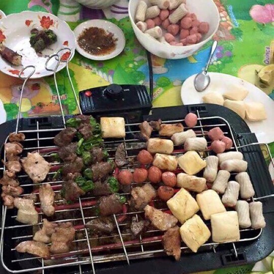 BẾP NƯỚNG ĐIỆN KHÔNG KHÓI ELECTRIC BARBECUE GRILL LOẠI 1.