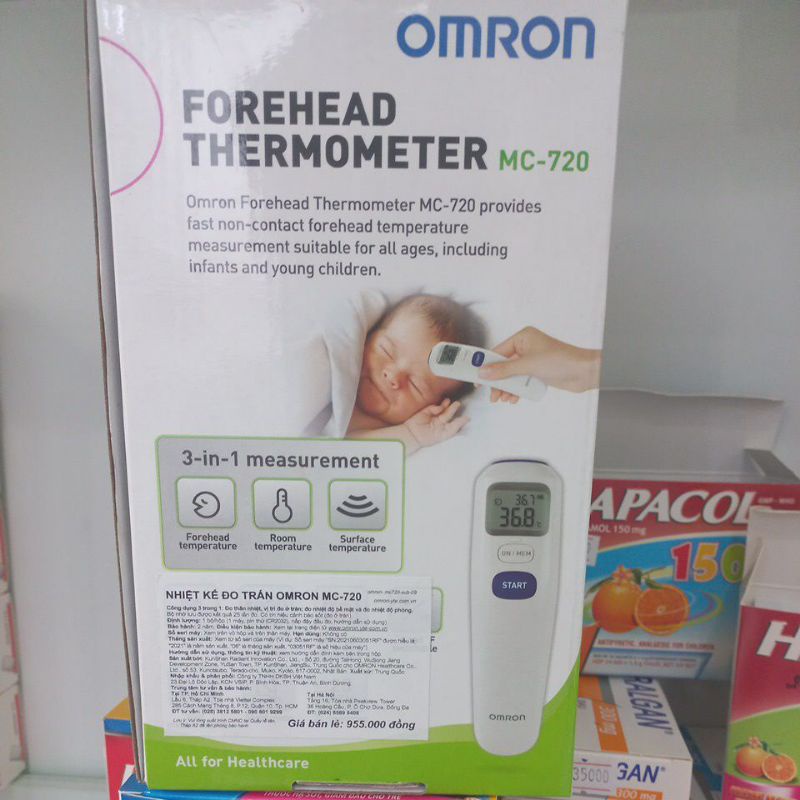 NHIỆT KẾ HỒNG NGOẠI ĐO TRÁN Omron MC - 720