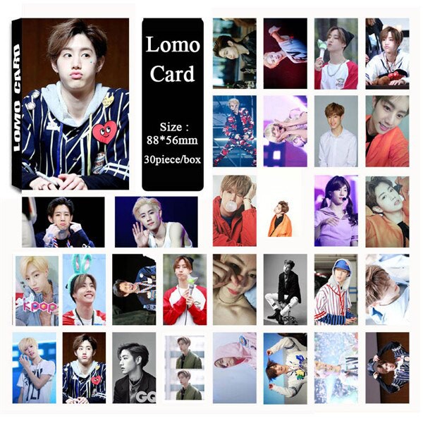 (2 album) Lomo got7 lomo card got7 ảnh nhóm nhạc Got7 bộ ảnh hộp 30 ảnh thẻ hình