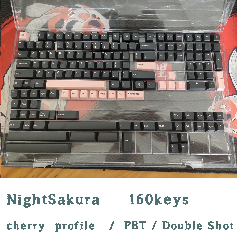 PBT keycaps/Double shot molding/cherry profile/Iris/Olivia/ night runner/sonic/WOB/BOW/Striker /GMK keycap