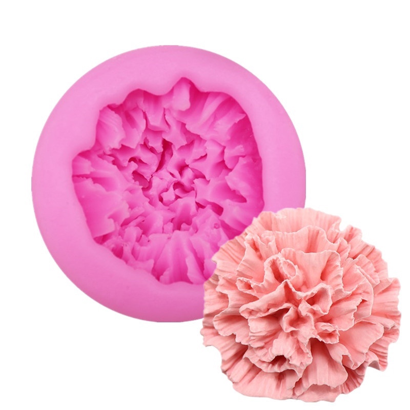 Khuôn làm bánh kẹo bằng silicon tạo hình hoa cẩm chướng