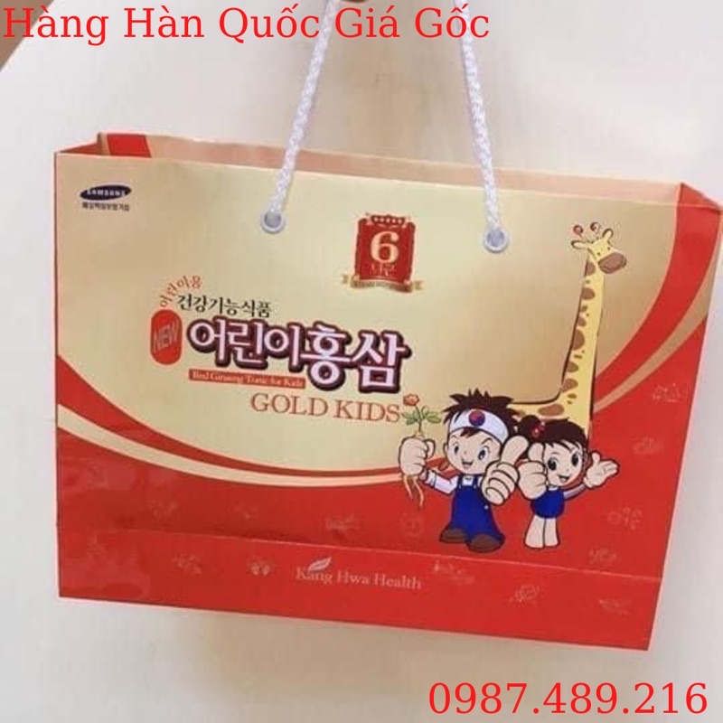 Hồng sâm baby hươu cao cổ gold kid Hàn Quốc date 2023, trumsihanghanquoc