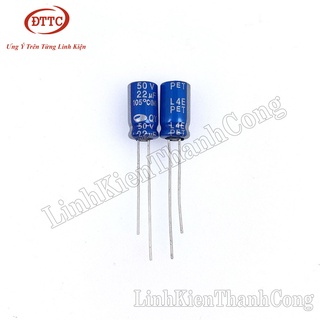 Bộ 50 Chiếc Tụ Hóa 22uF 50V (6x12mm)