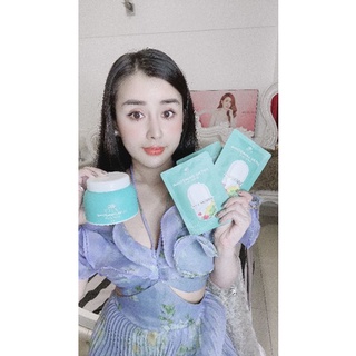 COMBO DƯỠNG TRẮNG DA MYCHI(MỘT HỘP TẮM TRẮNG VÀ MỘT HỘP KEM BODY)