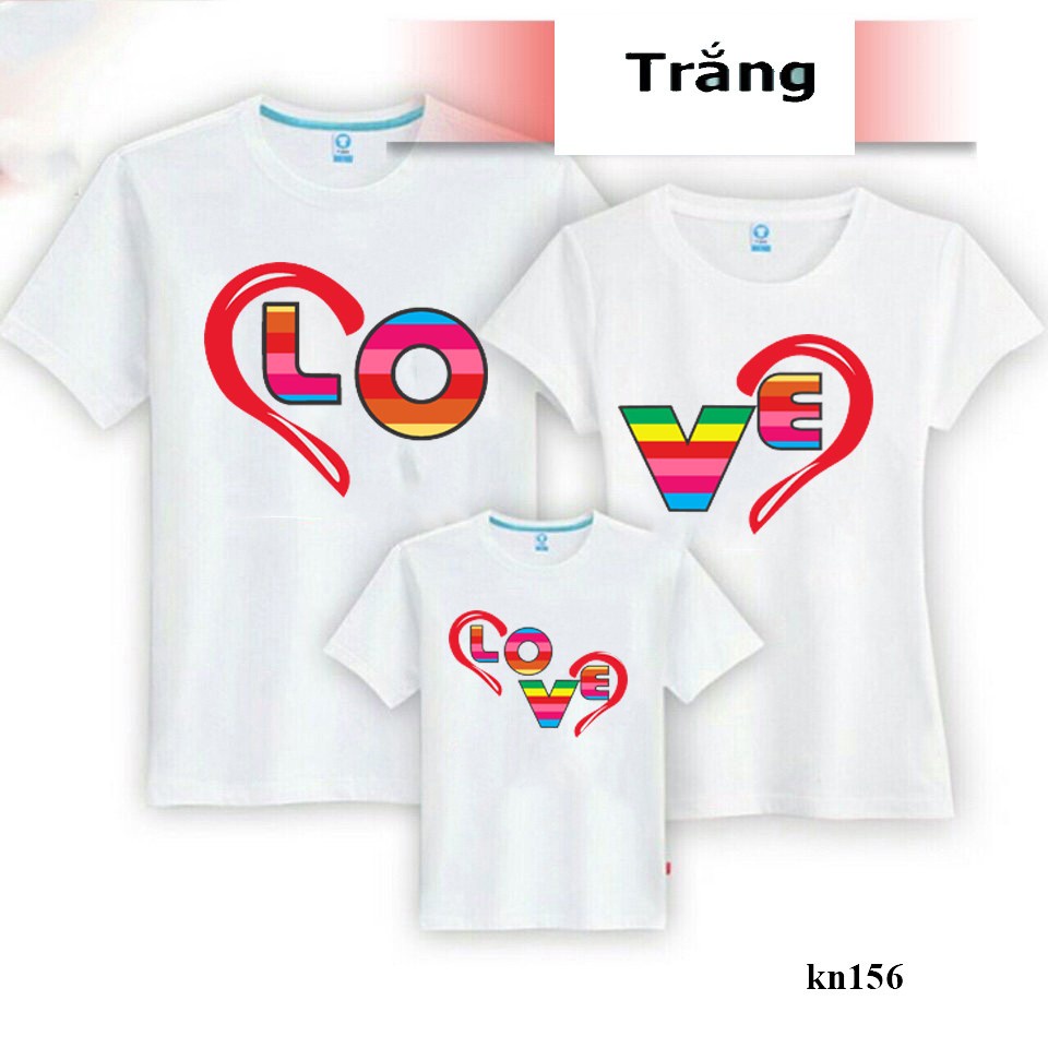 Áo thun love  cầu vồng , thời trang gia đình siêu đẹp, giá rẻ tận xưởng