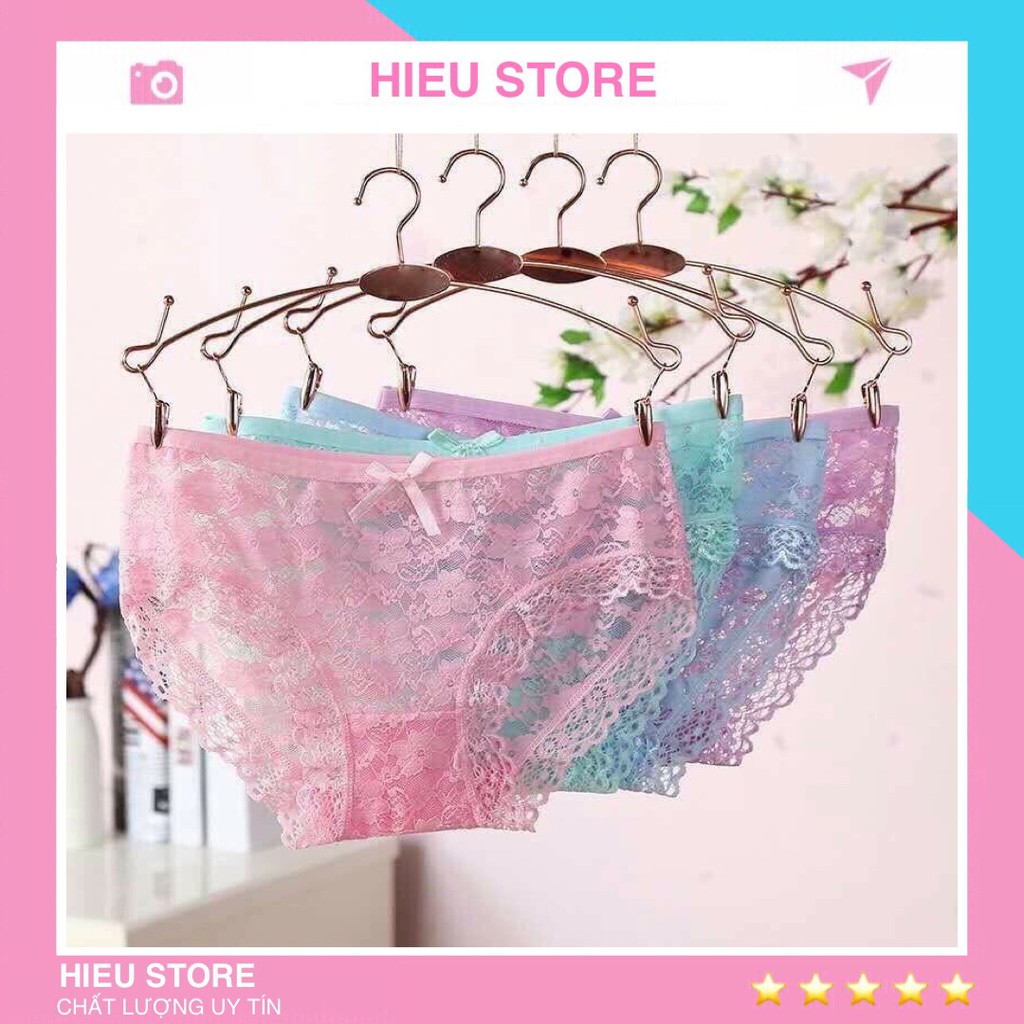 [Combo 10] Quần Lót Nữ Ren Mềm Mại Thoáng Khí Sexy Gợi Cảm💓FREESHIP💓 HIEU STORE QL068