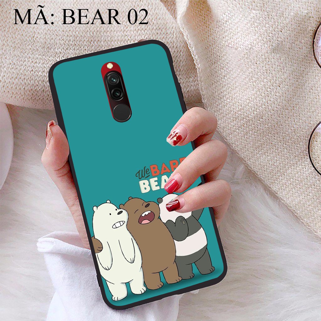 Ốp lưng Xiaomi Redmi 8 viền dẻo TPU BST Gia Đình Nhà Gấu