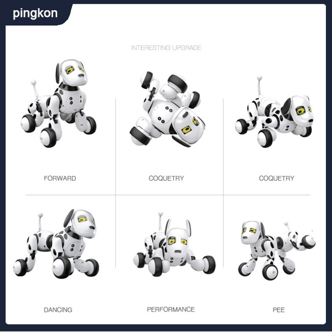 Đồ Chơi Chú Chó Robot Điều Khiển Từ Xa Thông Minh