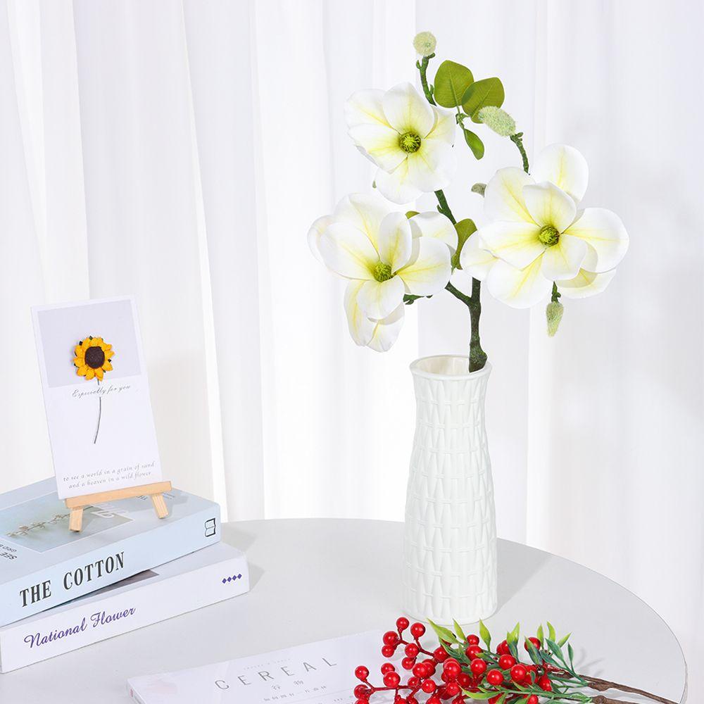 Nhánh Hoa Đào Giả 3 Nhánh Dùng Trang Trí Tiệc Cưới