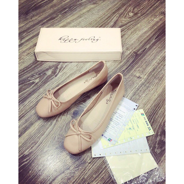 Giày bệt nơ nhỏ da siêu mềm - Form rộng 1 size | BigBuy360 - bigbuy360.vn