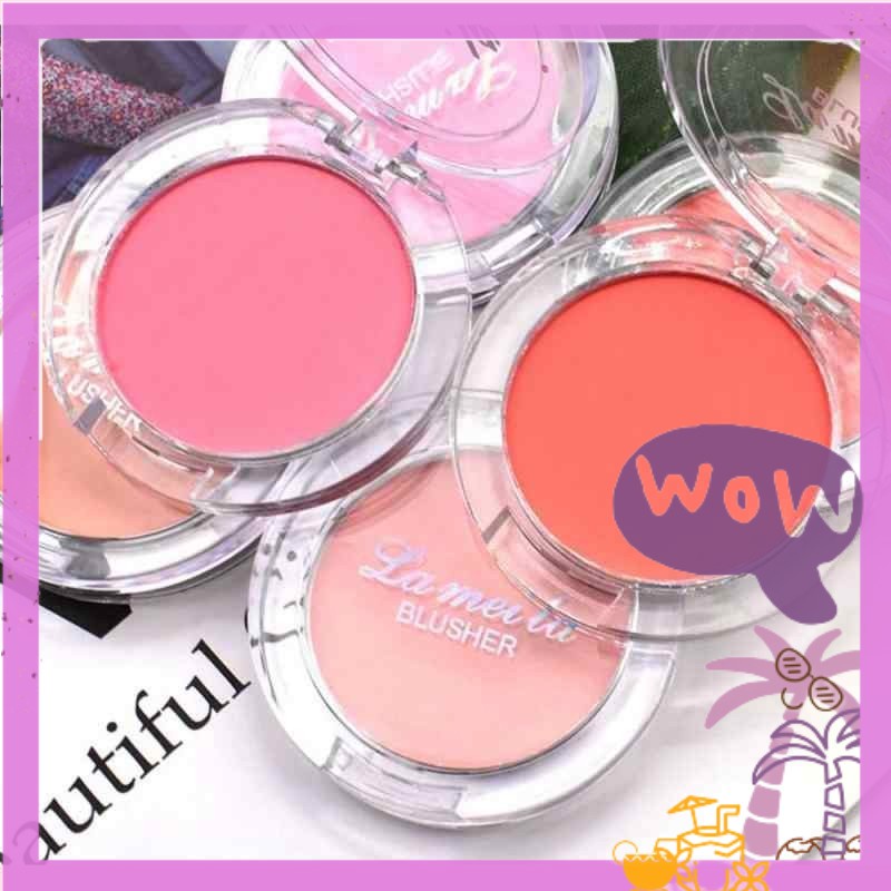 Má hồng 1 ô LAMEILA blusher bắt sáng tốt mịn da nội địa sỉ tốt NGỰA BEAUTY