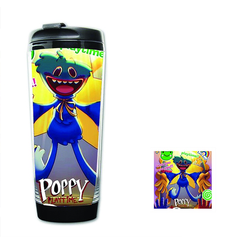 Bình nhựa đựng nước in hình game POPPY PLAYTIME game chibi anime tiện lợi lưu niệm