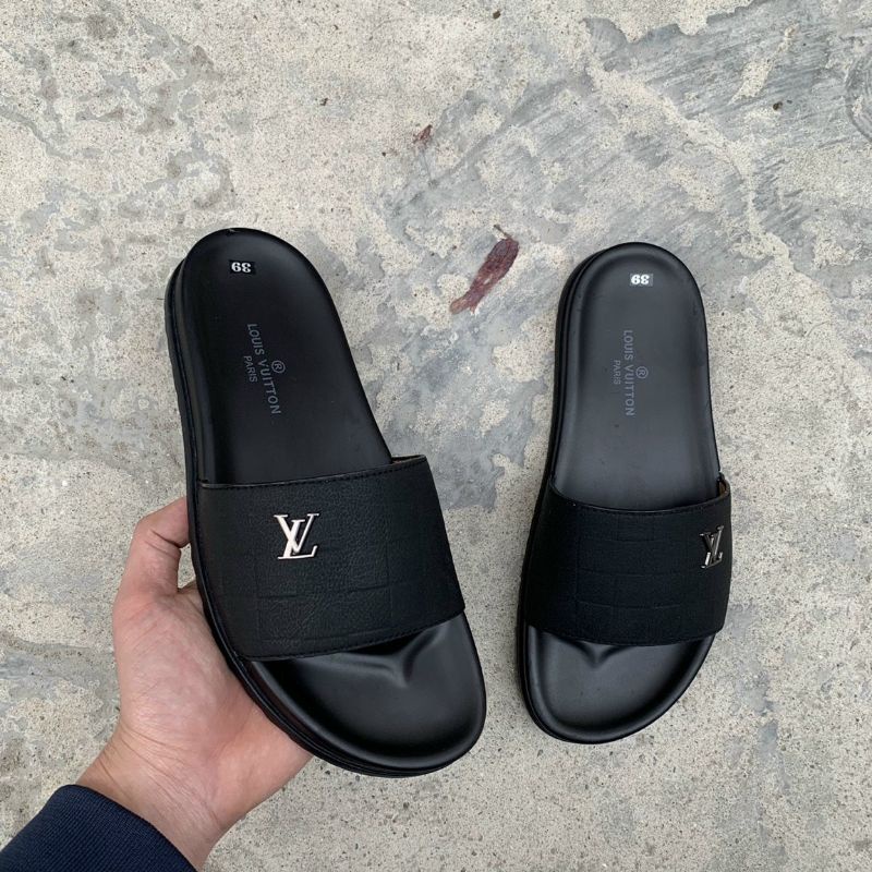 Dép quai ngang LV sang chảnh