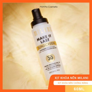 Xịt khóa nền chống nắng Milani Make It Last Sunscreen SPF30 60ml