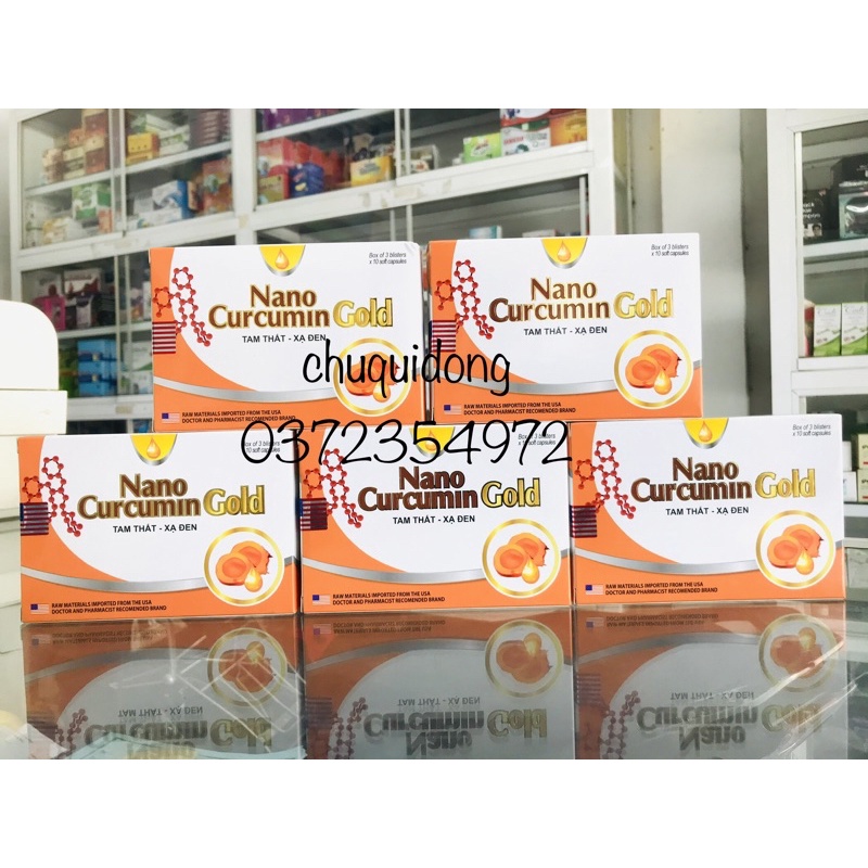 ✅ Chính hãng : Nanocurcumin gold hộp 30 viên
