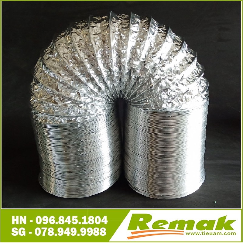 Ống bạc thông gió không bảo ôn D125 8md/ống Chính hãng Remak