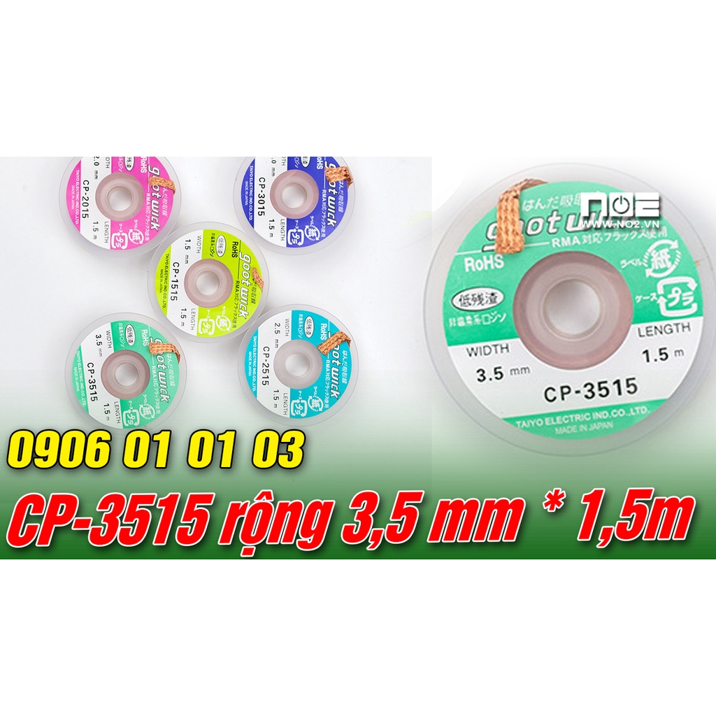 Dây hút thiếc: CP-3515, Dùng cho thợ điện tử