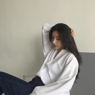 ÁO SƠ MI NỮ CỔ TRỤ (kèm video + ảnh thật)