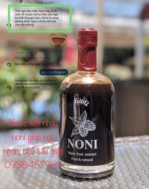 Chiết xuất nước trái nhàu Noni Isito 500ml