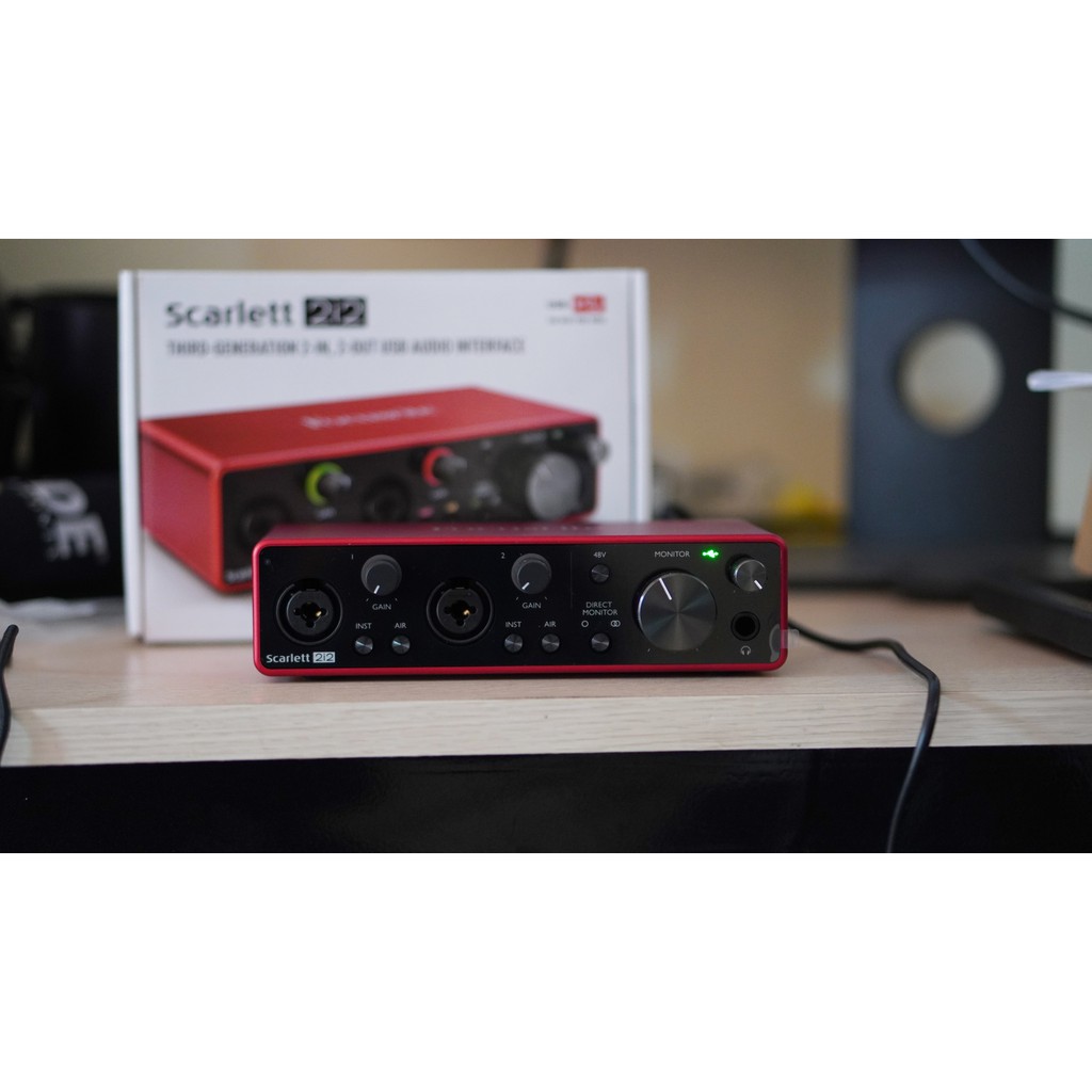 Sound Card Thu Âm Focusrite 2i2 Gen 3