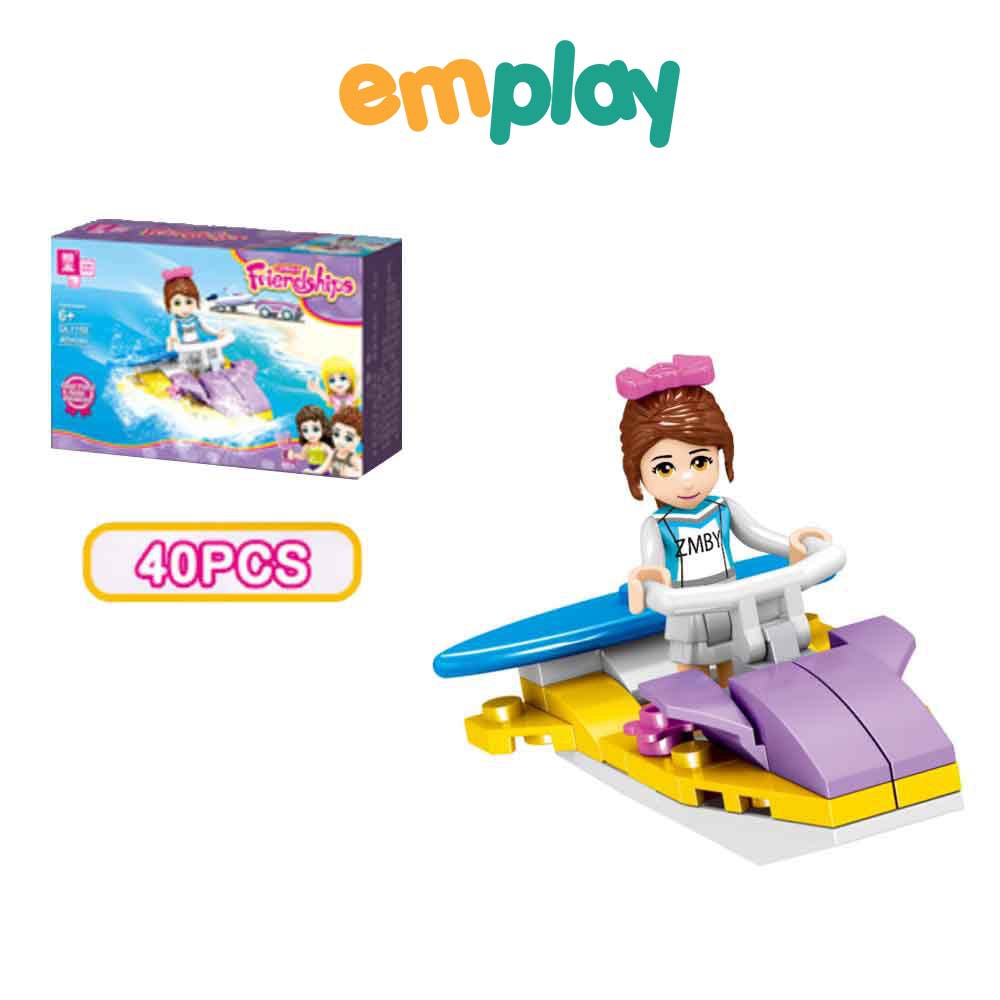 Đồ chơi xếp hình bé gái Emplay cao cấp, chất liệu nhựa ABS cao cấp an toàn, màu sắc trang nhã, thiết kế đẹp mắt đa dạng