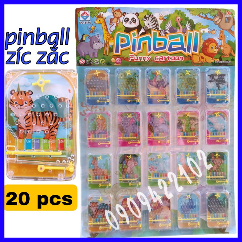 vỉ 20 đồ chơi pinball zíc zắc cho bé