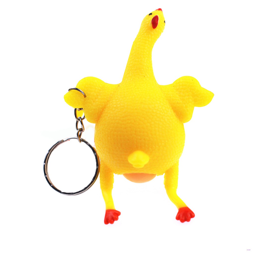 Đồ Chơi Móc Khóa Bóp Tay Giảm Stress Hình Gà Dễ Thương