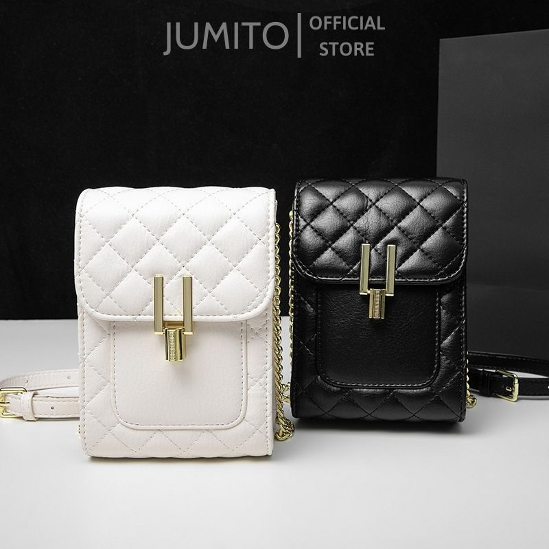 Túi xách nữ đeo chéo đeo vai hộp mini dây xích da pu pu siêu xinh JUMITO SF1815
