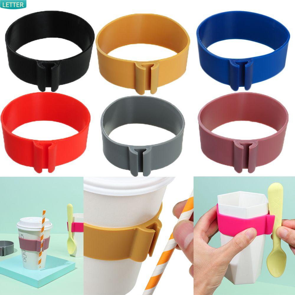 Vỏ Silicone Bọc Cốc Thủy Tinh Cách Nhiệt Chống Trượt Chịu Nhiệt Tái Sử Dụng Nhiều Màu Sắc
